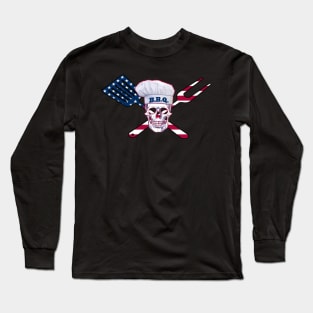 bbq pirate style with an American twist Long Sleeve T-Shirt